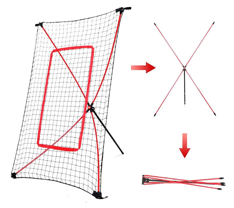 Net Playz Portable Baseball and Softball Pitchbck Rebound Net — View 4