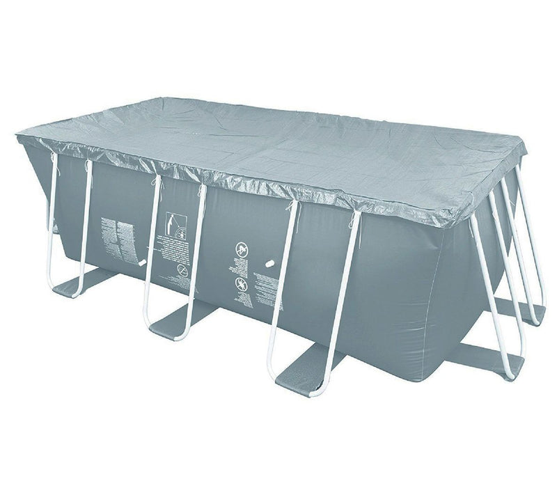 Pool Central 5.9' x 12.6' Gray Rectangular Pool Cover — Main view