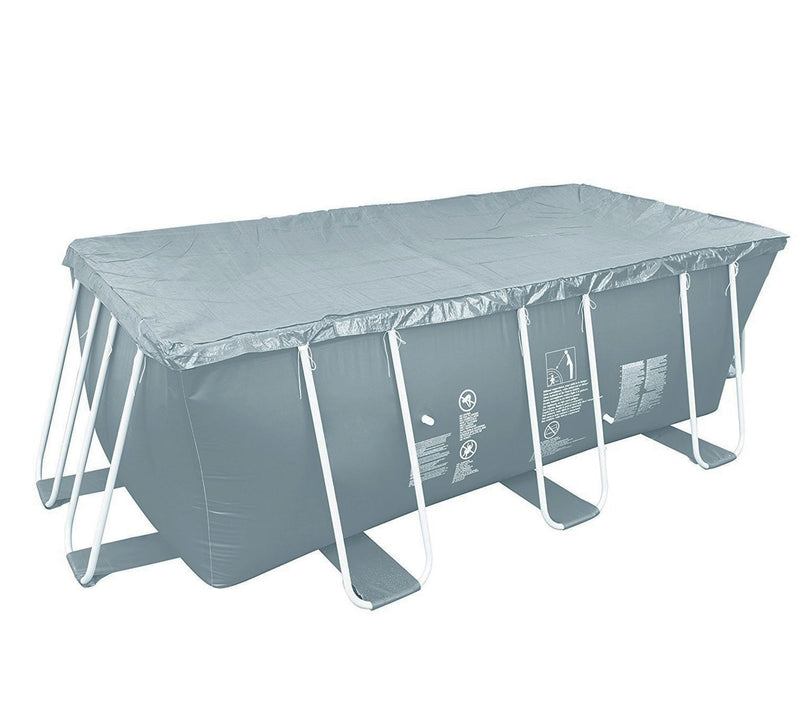 Pool Central 5.9' x 12.6' Gray Rectangular Pool Cover — View 4