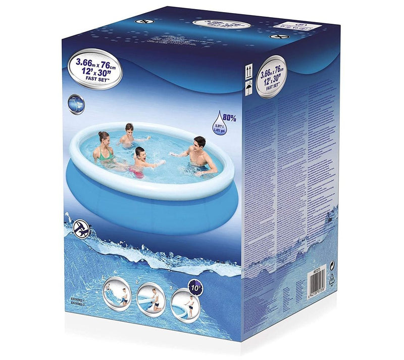 Pool Central 12ft Round Easy Set Kids Pool w/ Flter Pump — View 4