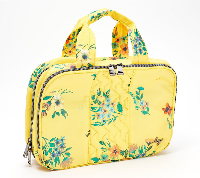 Lug Quilted Cosmetic Case w/ Top Handle - Flatbed Deluxe — View 5