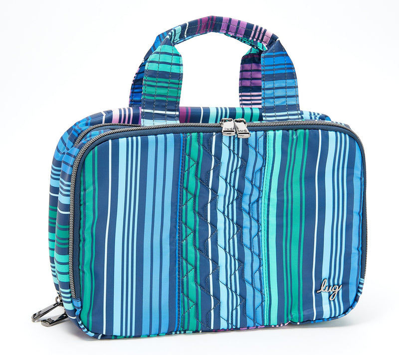 Lug Quilted Cosmetic Case w/ Top Handle - Flatbed Deluxe — View 3