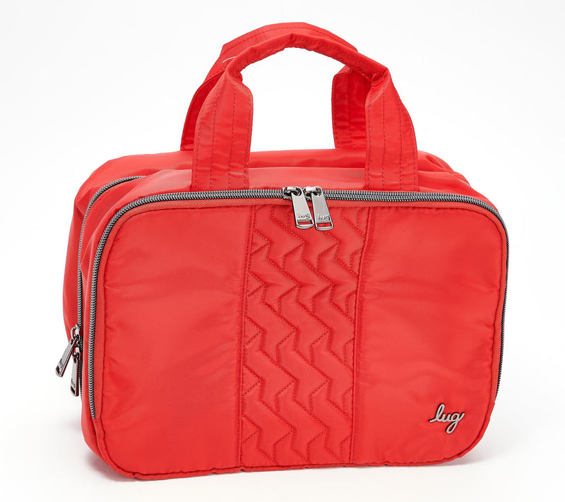 Lug Quilted Cosmetic Case w/ Top Handle - Flatbed Deluxe — View 17