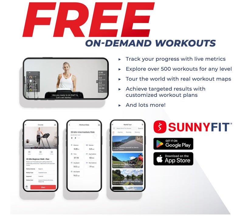 Sunny Health & Fitness Smart Compact Treadpad Treadmill — View 7