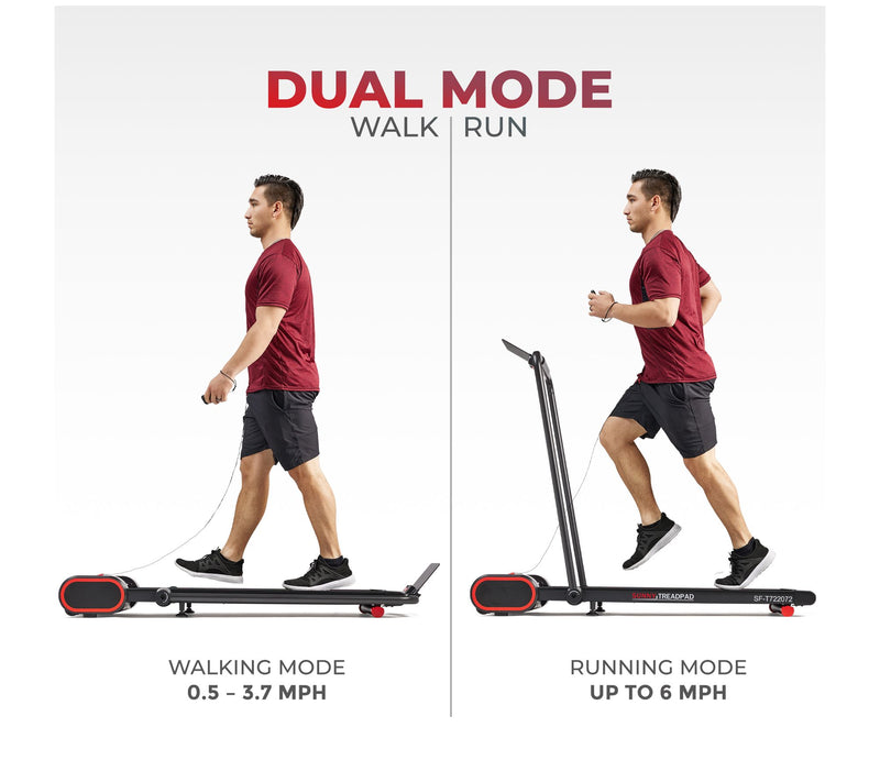 Sunny Health & Fitness Smart Compact Treadpad Treadmill — View 4