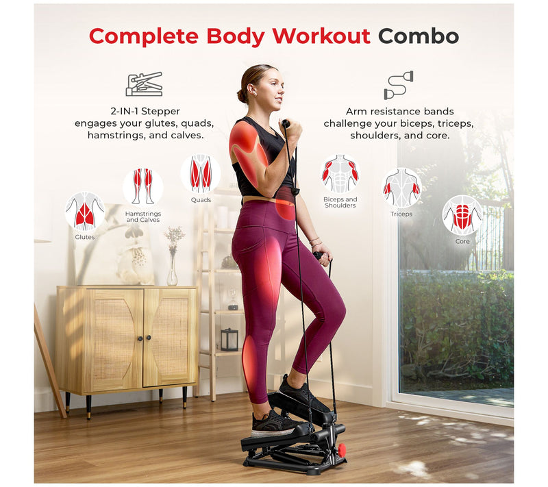 Sunny Health & Fitness Total Body Smart Stepper — View 7