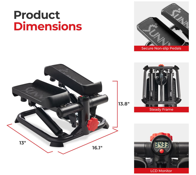 Sunny Health & Fitness Total Body Smart Stepper — View 9