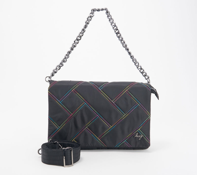 Lug E/W Shoulder Bag with Chain Strap - Huddle — View 9