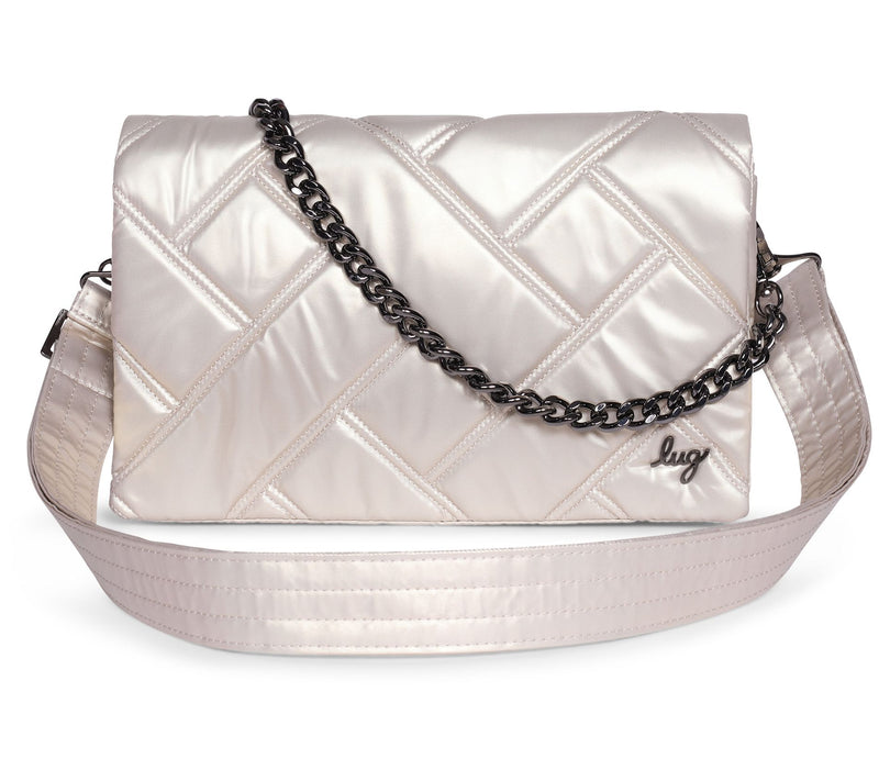 Lug E/W Shoulder Bag with Chain Strap - Huddle — View 17