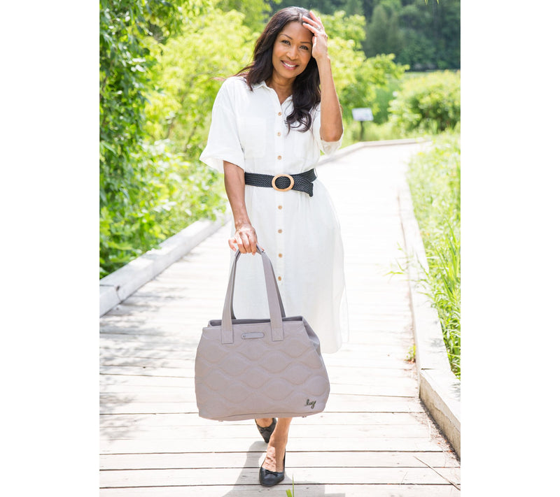 Lug Matte Luxe Large Quilted Tote - Tempo — View 42