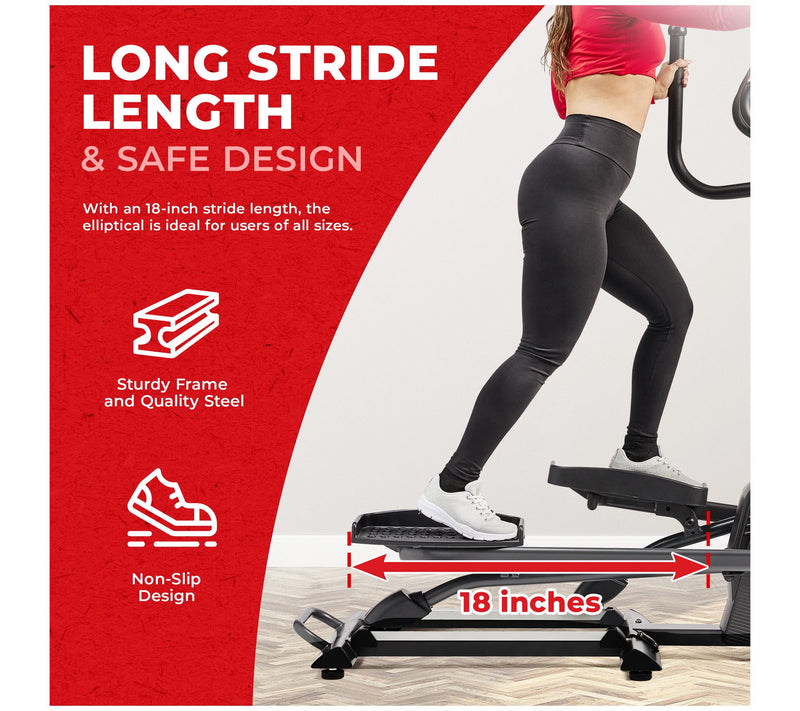 Sunny Health Fitness Smart Elliptical Machine — View 8