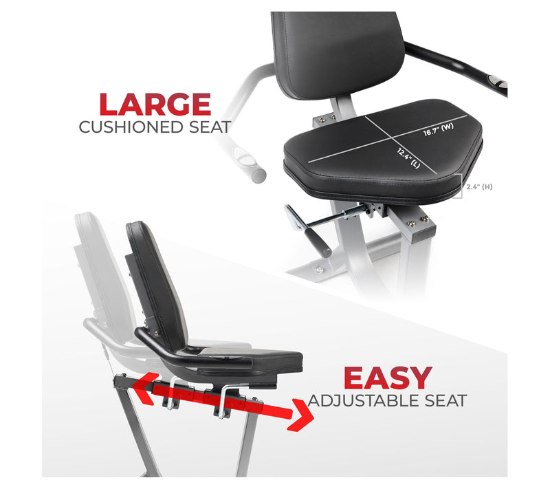 Sunny Health & Fitness Performance Recumbent Bike — View 5