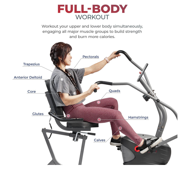 Sunny Health & Fitness Performance Recumbent Bike — View 4