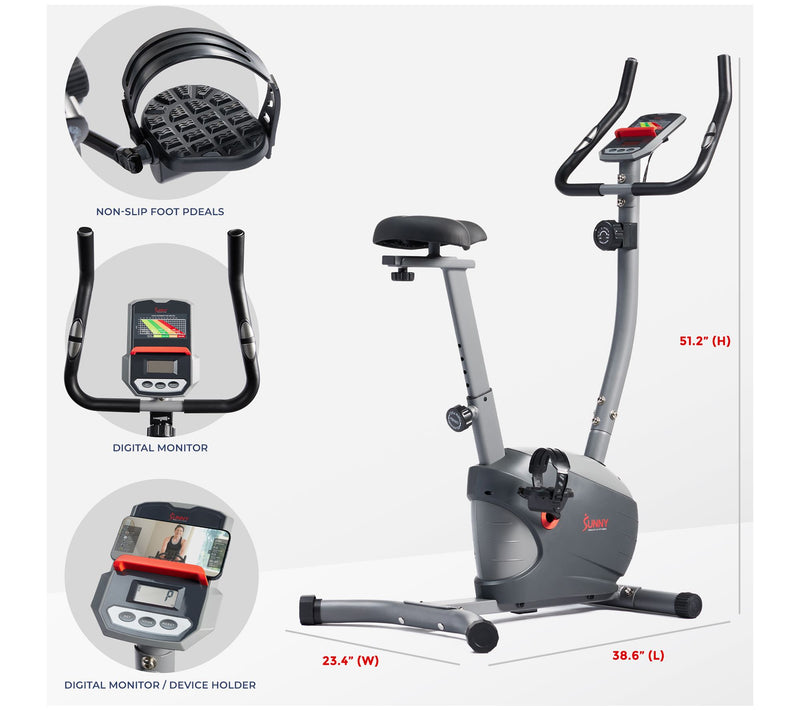 Sunny Health Fitness Performance Series UprightBike — View 7