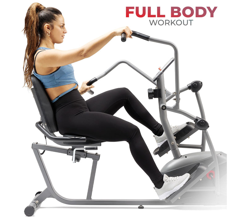 Sunny Health Fitness Recumbent Elliptical — View 6