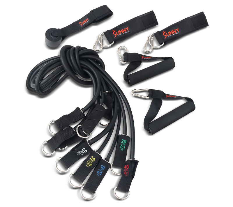 Sunny Health Fitness Resistance Elastic Tube Set — View 4