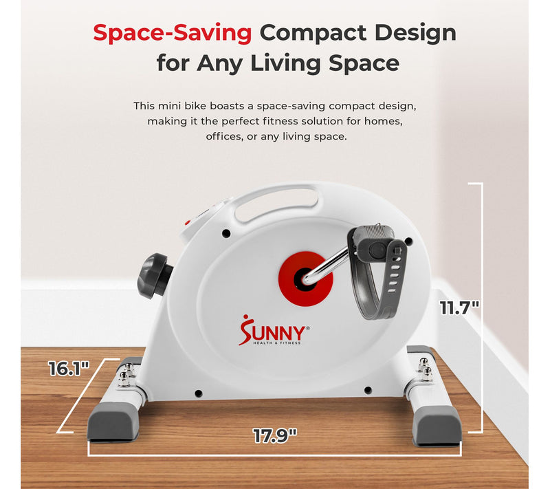 Sunny Fitness Under Desk Smart Mini Pedal Dual Function — View 5
