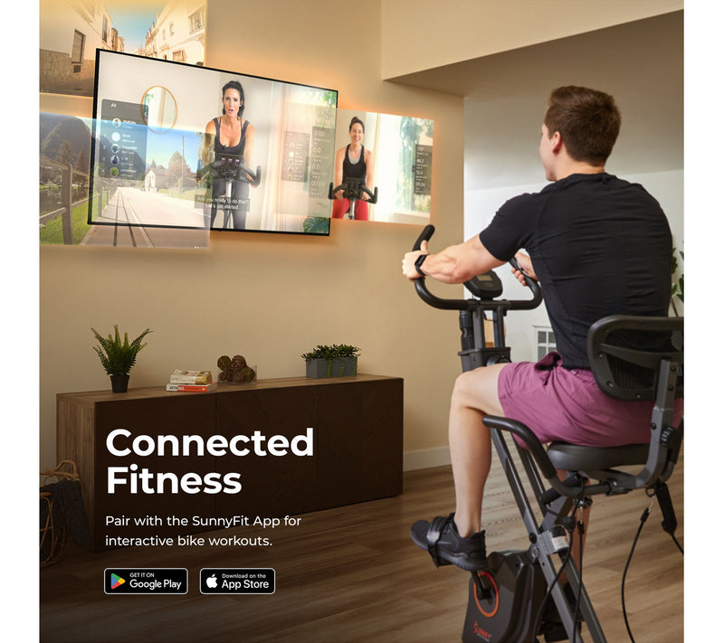 Sunny Fitness Full Body Foldable Magnetic X-Bike Pro — View 7