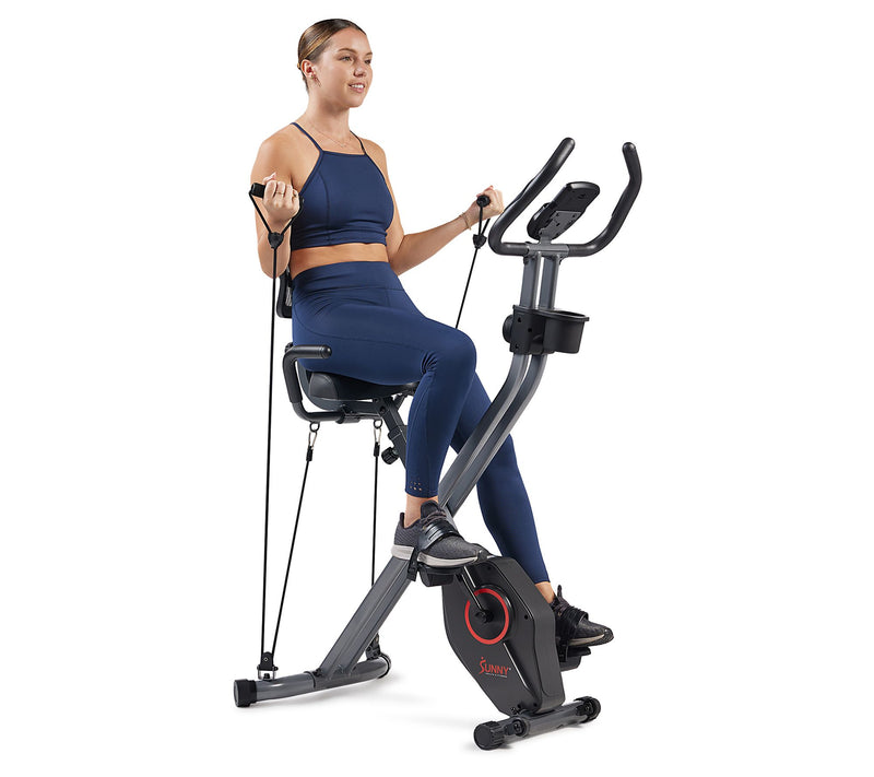 Sunny Fitness Full Body Foldable Magnetic X-Bike Pro — View 4