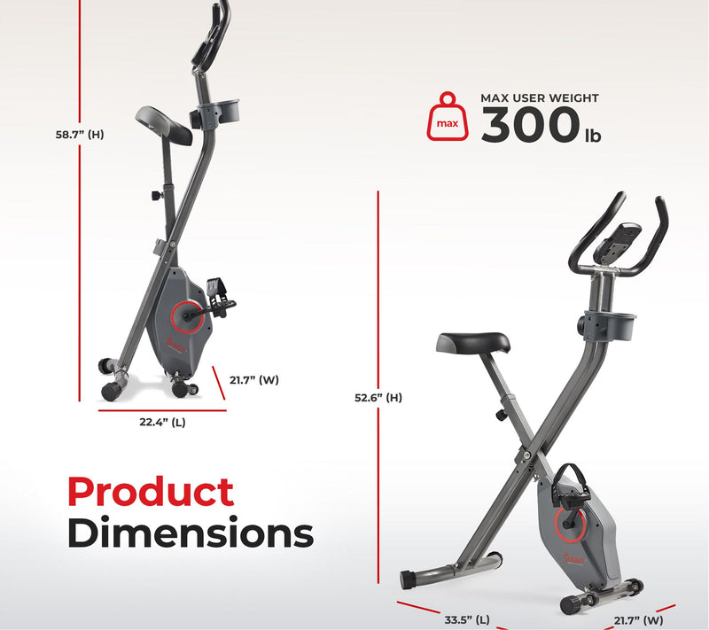 Sunny Fitness Foldable Magnetic X-Bike Pro — View 9