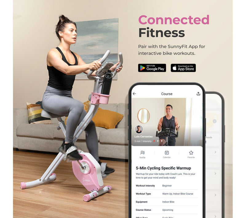 Sunny Fitness Foldable Magnetic Exercise X-BikePro — View 7