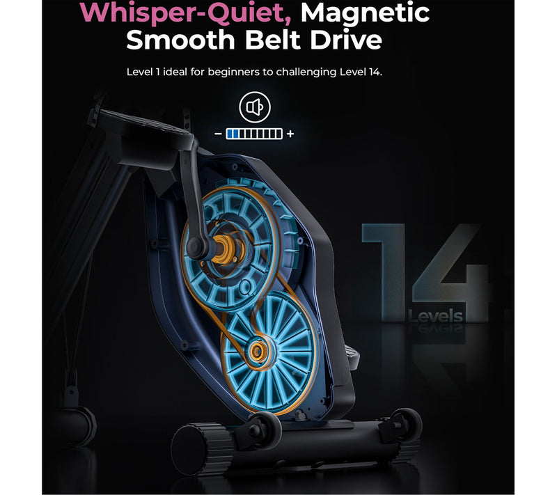 Sunny Fitness Foldable Magnetic Exercise X-BikePro — View 8