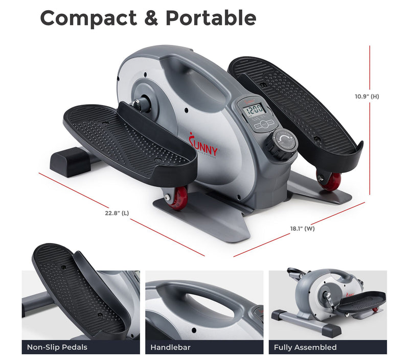 Sunny Fitness Smart Portable Magnetic Under Desk Elliptical — View 8