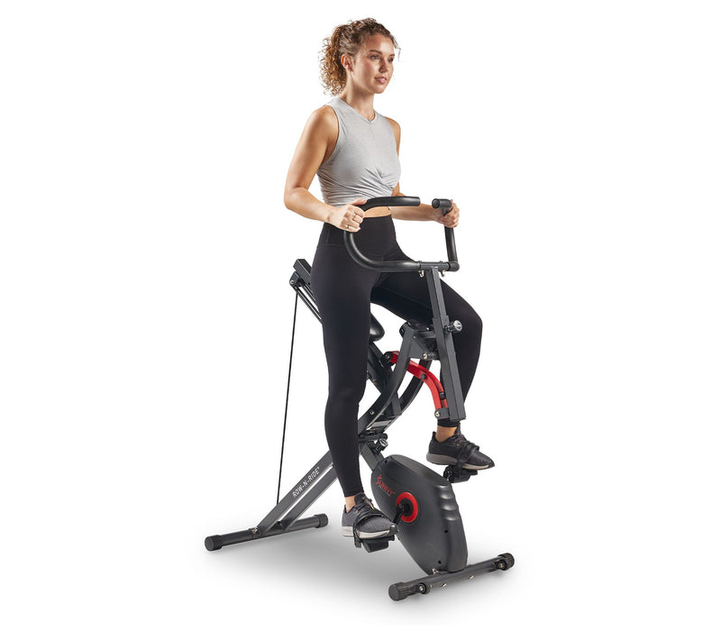 Sunny Fitness Upright Row-N-Ride Bike — View 5