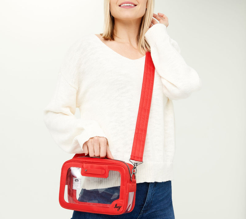 Lug Clear Stadium Crossbody - Stagecoach with Charm Bar — View 12