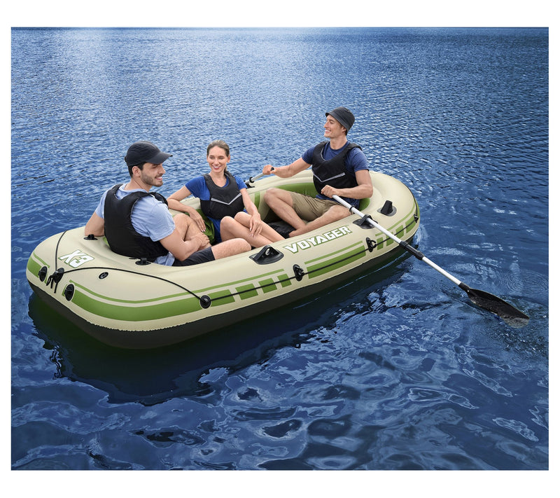 Bestway Hydro-F orce Voyager X3 Inflatable Raf t Set — View 3