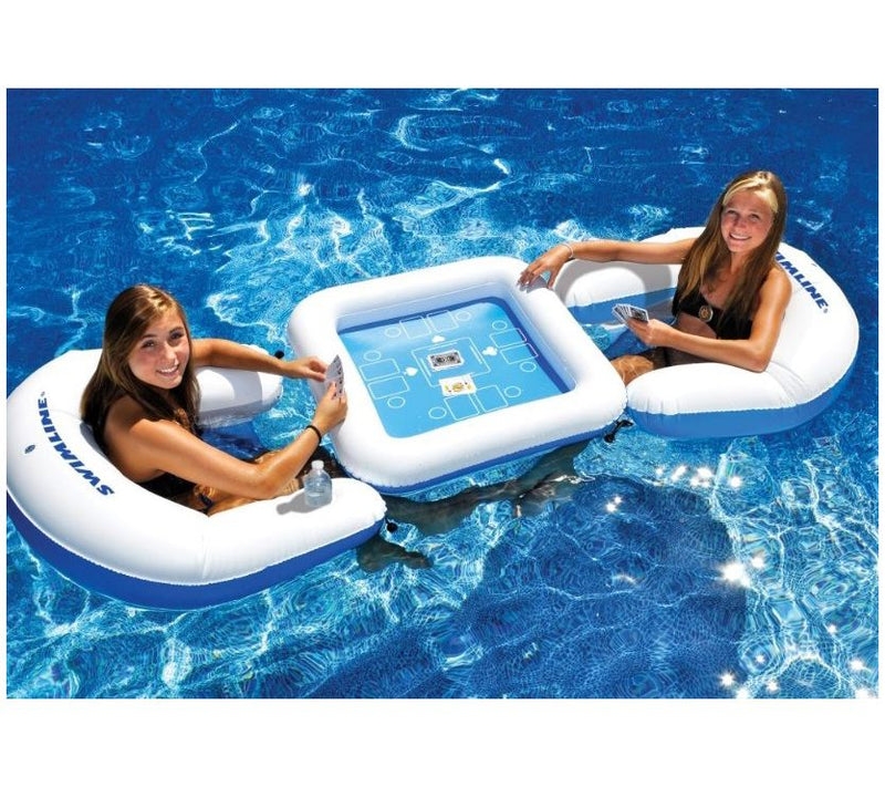 Pool Central Poker Table w/ Waterproof Playing Cards — View 4
