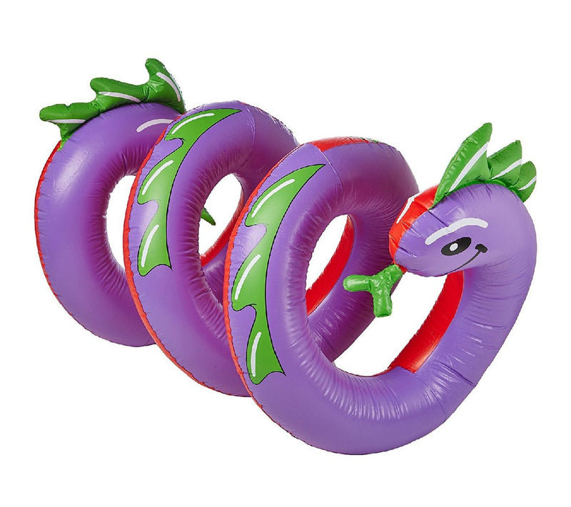 Swim Central 96" Two Headed Curly Serpent Pool Float — View 4