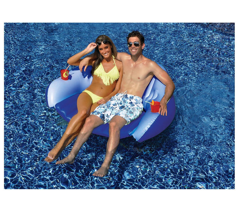 Swim Central Inflatable Love Seat Float — View 7