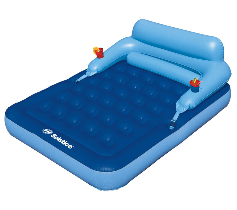 Pool Central 80" Inflatable Pool Lounger w/ Back Rest — View 3