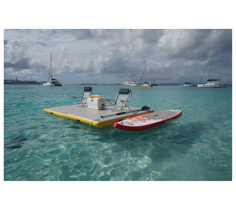 Pool Central 8ft Inflatable Private Solstice Lake Dock — View 5