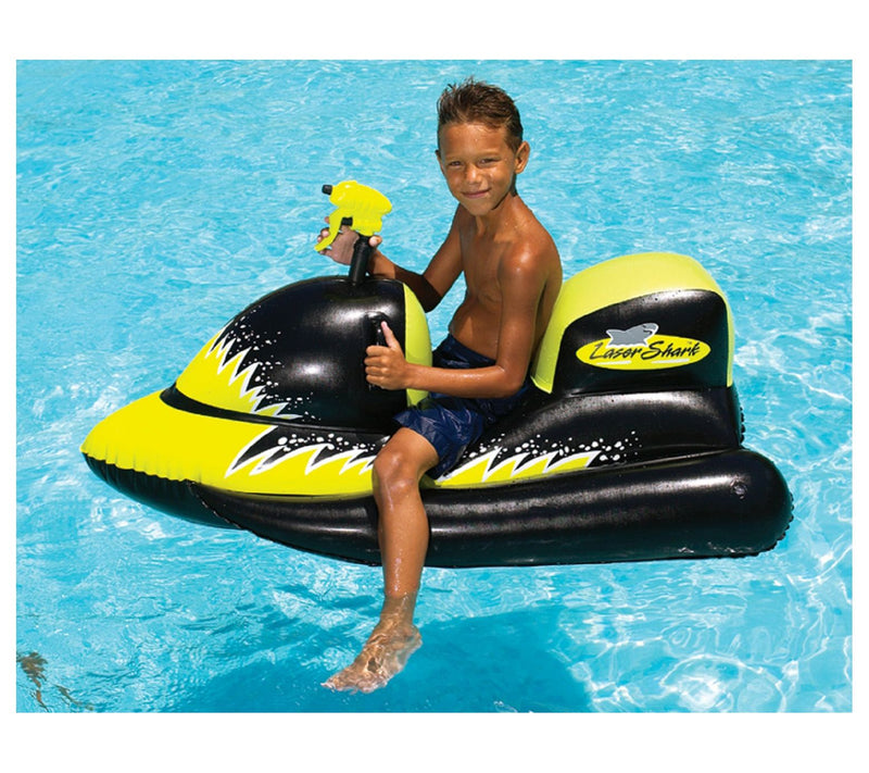 Swim Central Shark Inflatable Wet-Ski Pool Squirter — View 6