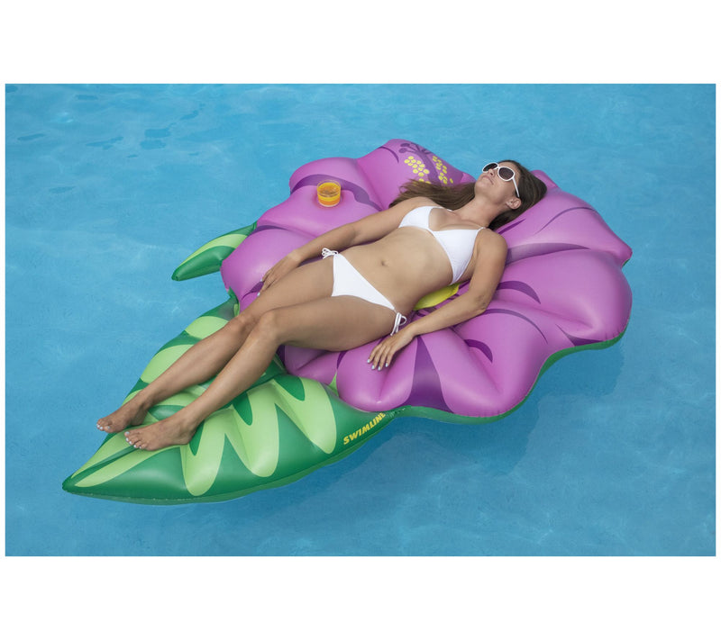 Swim Central 70" Summer Hibiscus Flower Lounge Pool Float — View 5