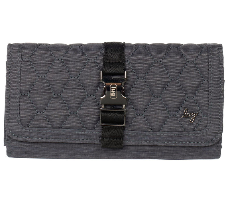 Lug Classic Quilted Wallet with Buckle Closure - Throttle — View 7