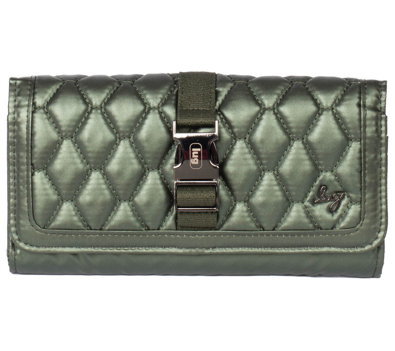 Lug Classic Quilted Wallet with Buckle Closure - Throttle — View 3