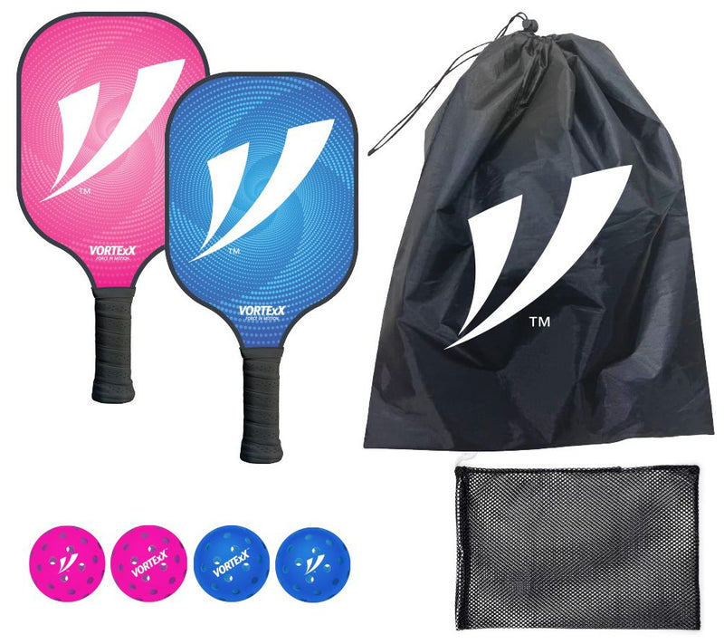 VORTExX 8-Pc Deluxe Pickleball Set with 2 Paddles — View 7