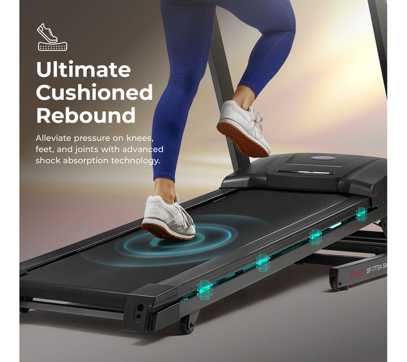 Sunny Motorized Auto Incline Smart Treadmill — View 6