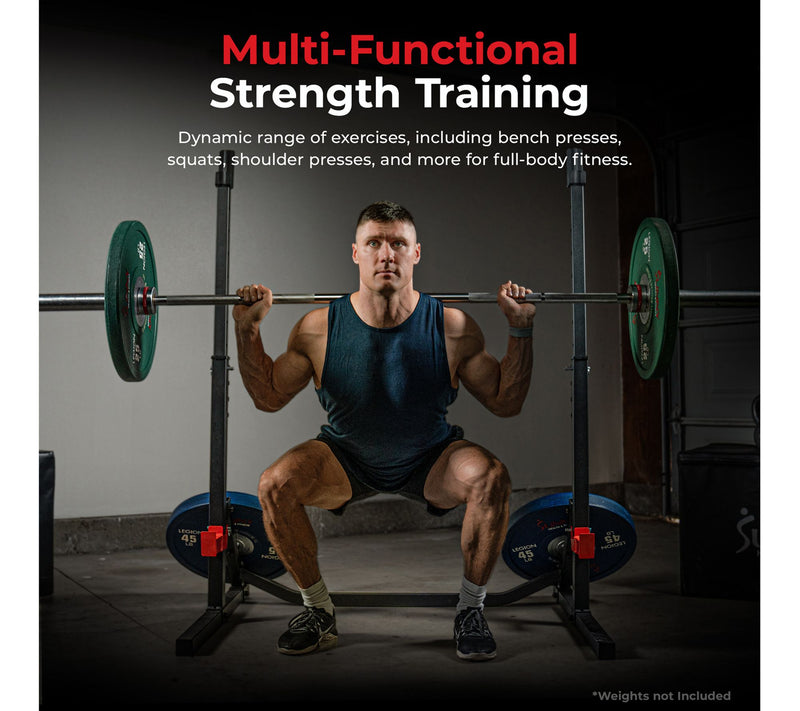 Sunny Multifunctional Adjustable Bench Press Squat Rack — View 6