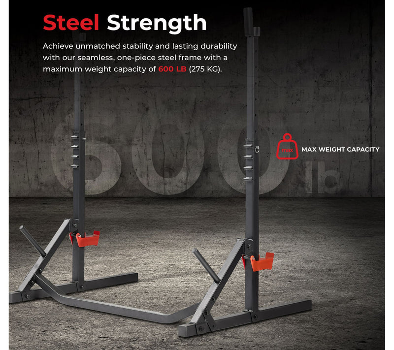Sunny Multifunctional Adjustable Bench Press Squat Rack — View 7