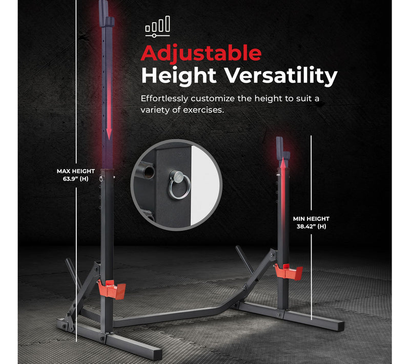Sunny Multifunctional Adjustable Bench Press Squat Rack — View 8