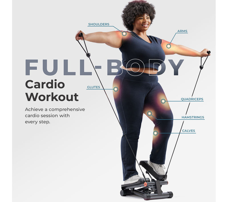 Sunny Mini Stepper with Exercise Bands — View 4
