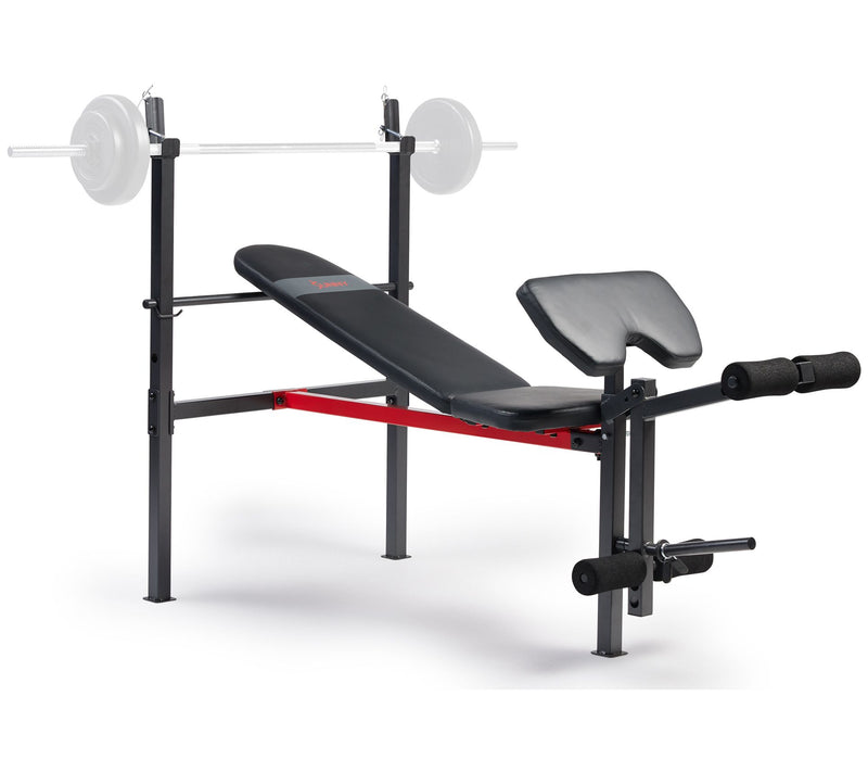 Sunny Adjustable Incline Weight Bench w/ Leg &Curl Combo — View 3