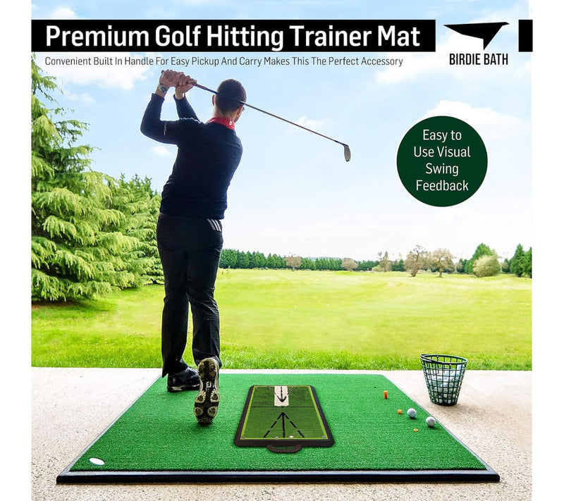 Birdie Bath Pro Premium Swing Golf Training Mat — View 9