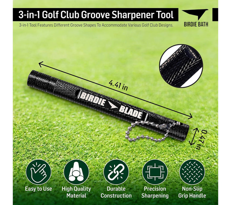 Birdie Bath Golf Blade 3-in-1 Golf Club GrooveSharpener Tool — View 5