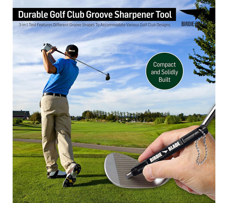 Birdie Bath Golf Blade 3-in-1 Golf Club GrooveSharpener Tool — View 10