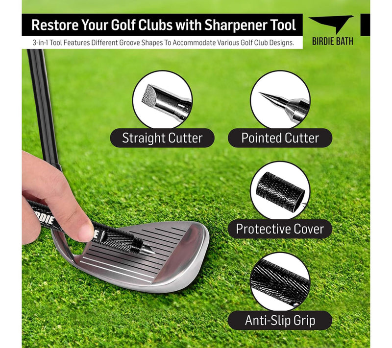 Birdie Bath Golf Blade 3-in-1 Golf Club GrooveSharpener Tool — View 7